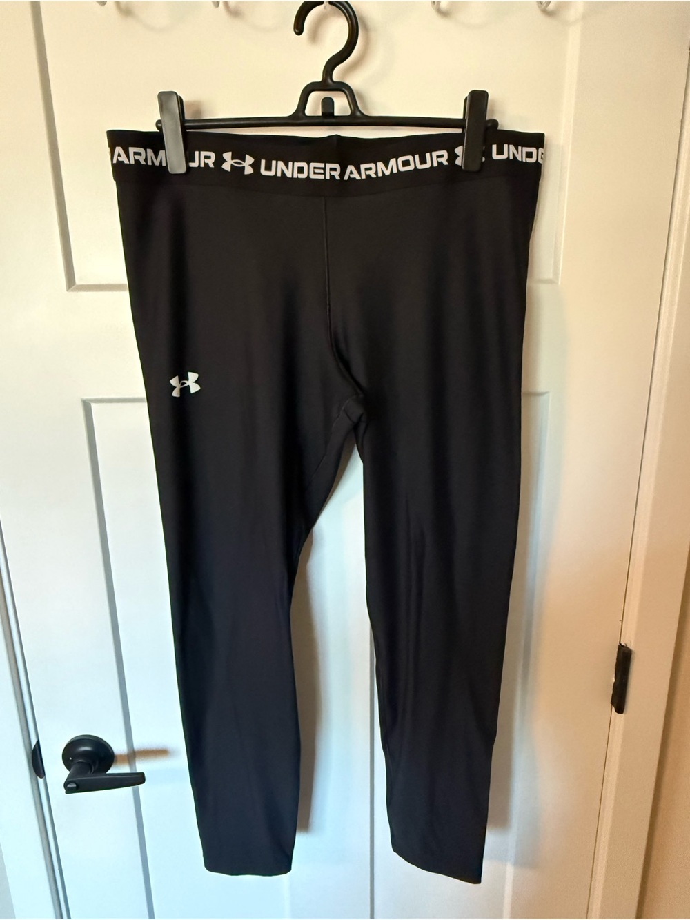 Under Armour Black Women's Compression Leggings with Logo Waistband